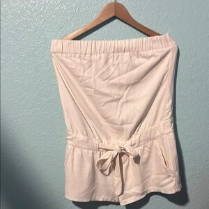 Cream Off-Shoulder Romper